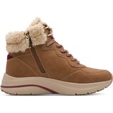 Tamaris Gležnarji z vezalkami konjak | Shoptok.si