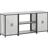  Kuhinjski set za pohranu s policom 3 pcs Srebrno Cinkani čelik | shoptok.hr