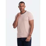 Ombre Men's t-shirt with raw finish - pink | Shoptok.si