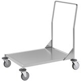 Kongamek ploski voziček iz nerjavnega jekla, 1 nakladalna površina, nosilnost 200 kg | Shoptok.si