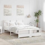  Krevetna konstrukcija Bijelo 150 x 200 cm Konstruirano drvo | shoptok.hr