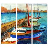 Wallity Slike u setu od 3 kom 20x50 cm Sailing - Cijene