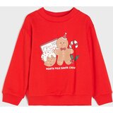 Sinsay Pamučna božićna crewneck dukserica s printom medenjaka Slike