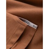 Ombre Men's BASIC single color pique knit polo shirt - brown | shoptok.hr