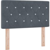 Box Spring Krevet s Madracem Tamno Siva 80x200 cm Baršun | shoptok.hr