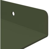  Lebdeća polica 2 pcs Maslinasto zelena 30 x 18 x 2,5 cm Čelik | shoptok.hr