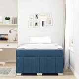  Krevetna konstrukcija s madracem Plava 120 x 200 cm tkanina | shoptok.hr