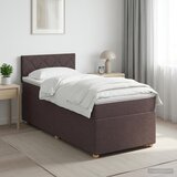  Boxspring krevet s madracem Tamno smeđa 90 x 190 cm Tkanina | shoptok.hr