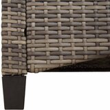  Vrtna klupa s jastukom Siva i tamno siva 105 x 60 x 112 cm | shoptok.hr