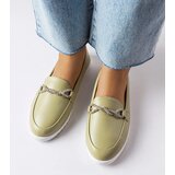 Gemre Green moccasins with rhinestones Paola | Shoptok.si