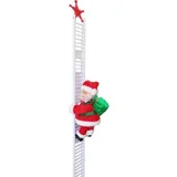 Smania Plezajoči Božiček Mr. Kringle - Mr. Kringle, ki pleza na lestev