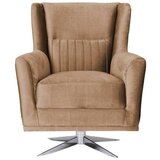 Livetastic fotelj, rjavosiva tekstil | Shoptok.si