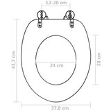  Toaletne daske s poklopcem 2 kom MDF s uzorkom plamenca | shoptok.hr