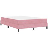  Krevet s opruga kutije Ružičasta 140 x 210 cm tkanina | shoptok.hr