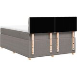  Krevet s oprugama i madracem smeđesivi 140x200 cm tkanina | shoptok.hr