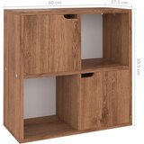 Police za knjige smeđa boja hrasta 60 x 27,5 x 59,5 cm drvene | shoptok.hr