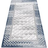 RugsX Preproge Preproga AKRIL VALS 103 Geometrija, okvir prostors 100x200 cm Siva | Shoptok.si