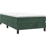 Box spring krevet s madracem tamnozeleni 80 x 200 cm baršunasti | shoptok.hr