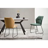Novel stol, kovina, tekstil zelena, turkizna | Shoptok.si