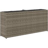  Vrtne sadilice s 2 posude 2 kom sive 90 x 20 x 40 cm poliratan | shoptok.hr