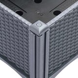  Vrtna sadilica s nogama siva 160 x 120 x 42 cm PP | shoptok.hr