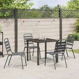  Vrtni set za objed 5 pcs Tamno siva Čelik | shoptok.hr