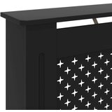 vidaXL pokrov za radijator crni 172 x 19 x 81 cm mdf | shoptok.hr