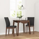 vidaXL Jedilni stoli z blazinami 2 kosa Brown Solid Wood Rubber | Shoptok.si