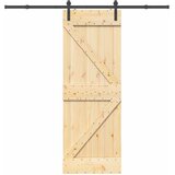  Klizna vrata NARVIK Prirodna i crna 70 x 210 cm (213,5 cm) | Eponuda.ba