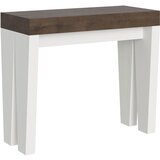 Ityhome 90 x 77 konzolna miza bela/rjava, (20847907) Cene
