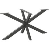 vidaXL Noge jedilne mize pajkove oblike antracitne 150x78x(72-73) cm jeklo | Shoptok.si