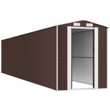  Vrtno spremište tamnosmeđe 192 x 938 x 223 cm pocinčani čelik | Eponuda.com