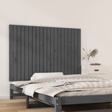  Zidno uzglavlje sivo 127,5x3x90 cm od masivne borovine | shoptok.hr