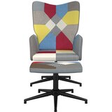  Stolica za opuštanje s osloncem za noge patchwork od tkanine | shoptok.hr