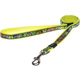 Rogz scooter produženi povodac za pse dayglo floral, m, 260-400/16mm, žuti Cene