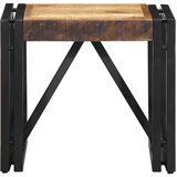 Maison Chic Kava miza - kavna mizica - Nizka mizica 40x40x35 cm Masivni neobdelan les Mango, (21754158) | Shoptok.si