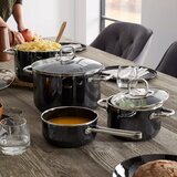 RIESS Lonec s pokrovom Black Magic 16cm / 2l / dva ročaja / emajl, (5000198642) | Shoptok.si