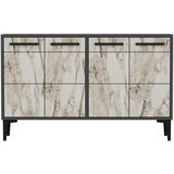 Hanah home TV polica Stria Anthracite Marble Cene