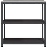 vidaXL polica za skladištenje hrane crna 60 x 50 x 92 cm čelik | shoptok.hr