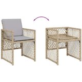  13-dijelni vrtni blagovaonski set od poliratana s jastucima bež | shoptok.hr