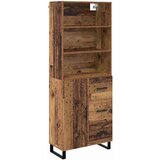 vidaXL Visok predalnik Star les 69,5 x 34 x 180 cm Konstruiran les, (5000108538) | Shoptok.si