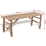  Pivski stol s 2 klupe 100 cm bambus | shoptok.hr