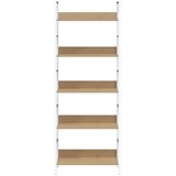 Police za knjige s 5 razina boja hrasta 60x27,6x158,5 cm drvene | shoptok.hr