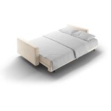 Cosmopolitan Design Kremno bela žametna raztegljiva sedežna garnitura s prostorom za shranjevanje 222 cm Bali – | Shoptok.si
