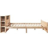  Knjižna postelja brez vzmetnice 180x200 cm trdna borovina | Shoptok.si