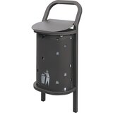 PROCITY zunanji koš za odpadke convi®, prostornina 50 l, sive barve Cene