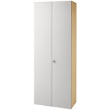eurokraft pro anny - omara za dokumentacijo, krilna vrata, 5 polic, imitacija javorja / aluminijasto srebrna | Shoptok.si