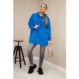 Kesi Insulated sweatshirt with purple blue press studs | Shoptok.si