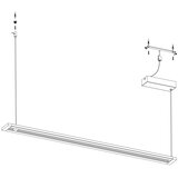 Eglo amontillado visilica led, 27w, dimabilna na dodir, crno/bijela | shoptok.hr