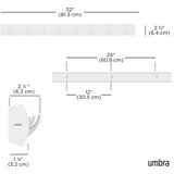 Umbra Mat bel stenski obešalnik iz masivnega bora 81 cm Flip – | Shoptok.si
